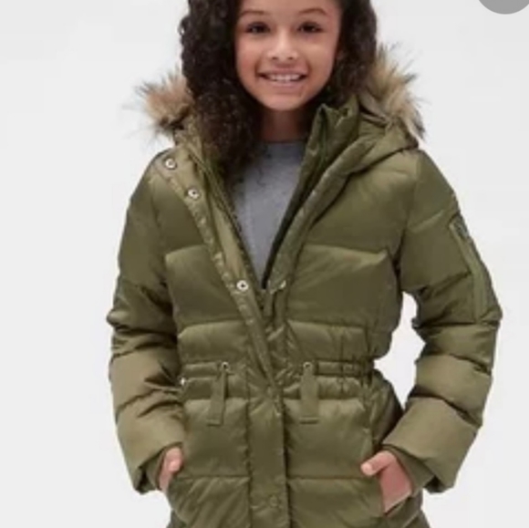 Gap Kids Cold Control Ultra Max Down Puffer, size large. - Picture 2 of 9
